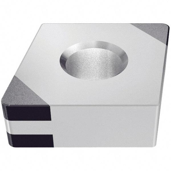 Iscar - CNGA432 M4 Grade IB25HC PCBN Turning Insert - TiN Finish, 80° Diamond, 1/2" Inscr Circle, 3/16" Thick, 1/32" Corner Radius - Exact Tool & Supply