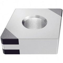 Iscar - CNGA432 M4 Grade IB25HC PCBN Turning Insert - TiN Finish, 80° Diamond, 1/2" Inscr Circle, 3/16" Thick, 1/32" Corner Radius - Exact Tool & Supply