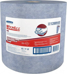 WypAll - X90 Dry Shop Towel/Industrial Wipes - Jumbo Roll, 13-3/8" x 11" Sheet Size, Blue - Exact Tool & Supply