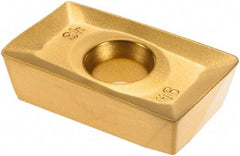 Kennametal - APHT160408 46 Grade X500 Carbide Milling Insert - TiN/TiC/TiN Finish, 0.187" Thick, 1/32" Corner Radius - Exact Tool & Supply