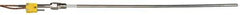 Thermo Electric - 0 to 2012°F, K Pipe Fitting, Thermocouple Probe - 6 Ft. Cable Length, Mini Connector, 9 Sec Response Time - Exact Tool & Supply