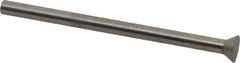 Dayton Lamina - 0.225" Head Diam, 1/8" Shank Diam, Quill Head, High Speed Steel Solid Mold Die Blank & Punch - 60° Head Angle, 0.0875" Head Height, 2" OAL, Blank Punch, KWX Series - Exact Tool & Supply