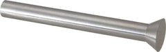 Dayton Lamina - 0.3938" Head Diam, 7/32" Shank Diam, Quill Head, High Speed Steel Solid Mold Die Blank & Punch - 60° Head Angle, 0.1532" Head Height, 2" OAL, Blank Punch, KWX Series - Exact Tool & Supply
