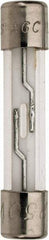 Cooper Bussmann - 250 VAC, 32 VDC, 0.01 Amp, Fast-Acting Miniature Glass Fuse - 1-1/4" OAL, 10 at 125 V kA Rating, 1/4" Diam - Exact Tool & Supply