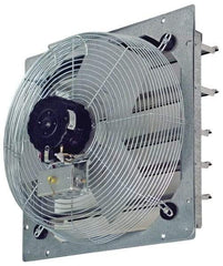 TPI - 18" Blade, Direct Drive, 1/8 hp, 2,300, 2,100 & 1,850 CFM, Totally Enclosed Exhaust Fan - 21-1/8" Opening Height x 21-1/8" Opening Width, 120 Volt, 3 Speed, Single Phase - Exact Tool & Supply