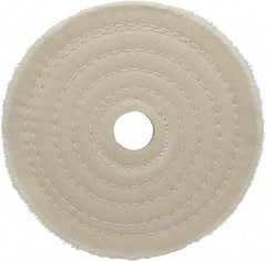 Made in USA - 6 Inch Diameter x 1/2 Inch Thick Unmounted Buffing Wheel - Exact Tool & Supply