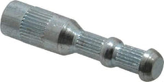 Wej-It - 5/16" Diam, 5/16" Drill, 1-9/16" OAL, 1" Min Embedment Drop-In Concrete Anchor - 12L14 Steel, Zinc-Plated Finish, Hex Nut Head, Hex Drive, 1/2" Thread Length - Exact Tool & Supply