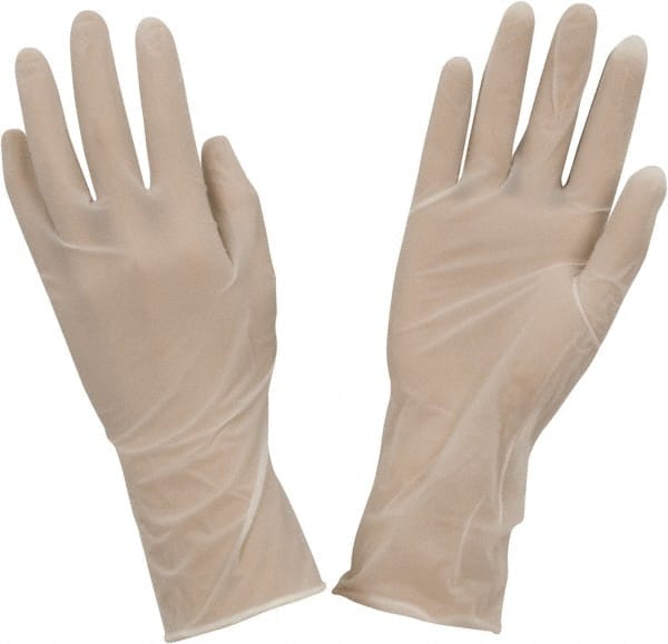 Ansell - Size M, 5 mil, Cleanroom Grade, Powder Free Nitrile Disposable Gloves - Exact Tool & Supply
