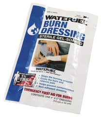 Medique - 4" Long x 4" Wide, Gel Soaked Burn Dressing - - Exact Tool & Supply