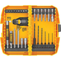 DeWALT - 28 Piece, Screwdriver Bit Set - #1, #2, 1/4" Drive - Exact Tool & Supply