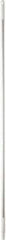 Vikan - 59 x 1" Aluminum Squeegee Handle - European Threaded Connection, White - Exact Tool & Supply