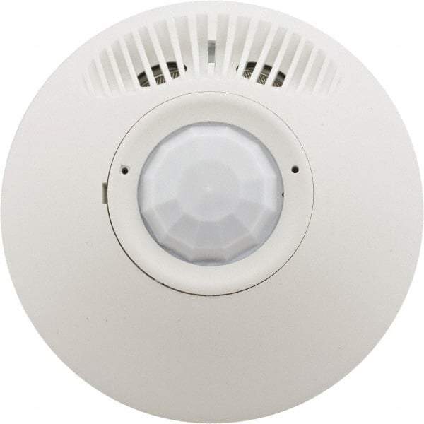 Hubbell Wiring Device-Kellems - 24 VAC/VDC, Indoor Ceiling Mount Infrared and Ultrasonic Sensor - 1-1/2 Inch High - Exact Tool & Supply