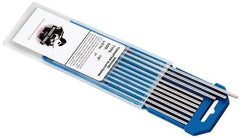Welding Material - EWCE2 Tungsten Electrode - 1/16" Diam x 7" Long - Exact Tool & Supply