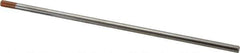 Welding Material - EWCE2 Tungsten Electrode - 3/16" Diam x 7" Long - Exact Tool & Supply