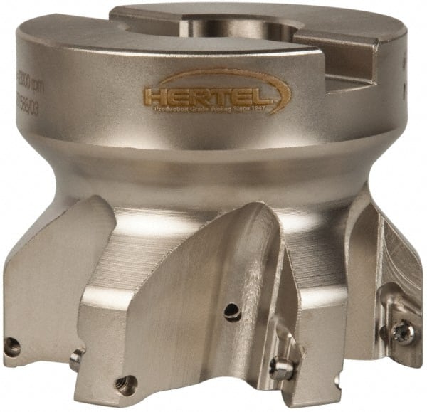 Hertel - 2-1/2" Cut Diam, 1" Arbor Hole Diam, 0.394" Max Depth, Indexable Square-Shoulder Face Mill - Exact Tool & Supply