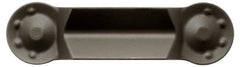 Seco - 150.102.5 12 TGP45 Grade, Carbide Cutoff Insert - Neutral Lead Angle, 0.007" Cnr Rad, TiCN/Al2O3 Coated - Exact Tool & Supply