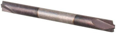 Value Collection - 0.01" Radius, 1/8" Mill Diam, 2 Flute Solid Carbide Corner Rounding End Mill - Double End, AlTiN Finish, 1-1/2" OAL, 1/8" Shank Diam - Exact Tool & Supply