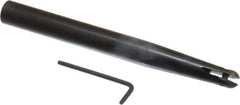 Minicut International - 1/2" Cut Diam, 3/8" Max Depth of Cut, 5/8" Shank Diam, 6" OAL, Indexable Ball Nose End Mill - 2.312" Head Length, Straight Shank, BNMI Toolholder, BNSI 0500 Insert - Exact Tool & Supply