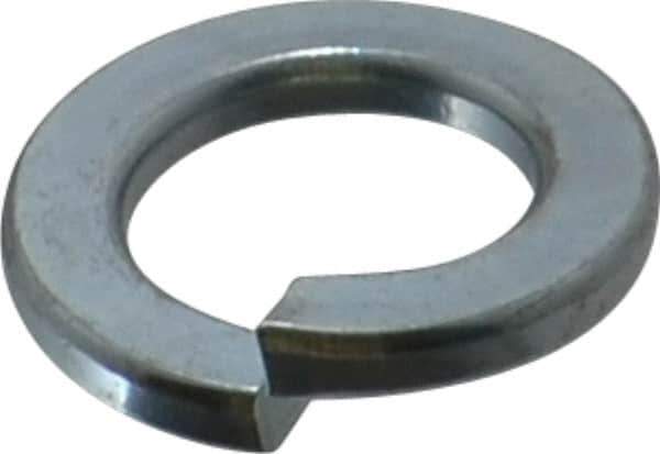 Value Collection - M12, 12.2mm ID, 21.1mm OD, 2.5mm Thick Split Lock Washer - Grade 8 Spring Steel, Zinc-Plated Finish, 12.2mm Min ID, 12.7mm Max ID - Exact Tool & Supply