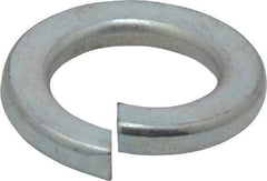 Value Collection - M16, 16.2mm ID, 27.4mm OD, 3.5mm Thick Split Lock Washer - Grade 8 Spring Steel, Zinc-Plated Finish, 16.2mm Min ID, 17mm Max ID - Exact Tool & Supply