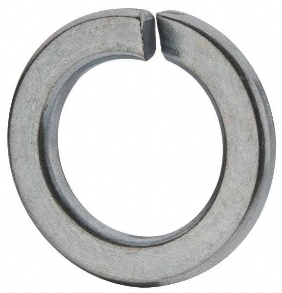 Value Collection - M18, 18.2mm ID, 29.4mm OD, 3.5mm Thick Split Lock Washer - Grade 8 Spring Steel, Zinc-Plated Finish, 18.2mm Min ID, 19mm Max ID - Exact Tool & Supply