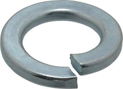 Value Collection - M20, 20.2mm ID, 33.6mm OD, 4mm Thick Split Lock Washer - Grade 8 Spring Steel, Zinc-Plated Finish, 20.2mm Min ID, 21.2mm Max ID - Exact Tool & Supply