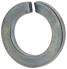 Value Collection - M24, 24.5mm ID, 40mm OD, 5mm Thick Split Lock Washer - Grade 8 Spring Steel, Zinc-Plated Finish, 24.5mm Min ID, 25.5mm Max ID - Exact Tool & Supply