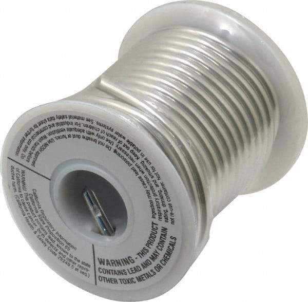 Value Collection - 1/8 Inch Diameter, Alloy 60/40, Solid Wire Solder - 11 Gauge - Exact Tool & Supply