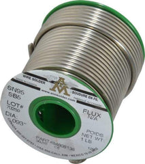 Value Collection - 0.0930 Inch Diameter, Alloy 95/5S6, Lead Free Solder - 1 Lb., 13 Gauge - Exact Tool & Supply