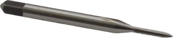 Kennametal - #0-80 UNF, 2 Flute, Bright Finish, High Speed Steel Spiral Point Tap - Plug Chamfer, Right Hand Thread, 1.63" OAL, 5/16" Thread Length, 0.141" Shank Diam, 2B Class of Fit, Series 5301 - Exact Tool & Supply