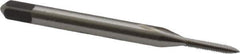 Kennametal - #0-80 UNF, 2 Flute, Bright Finish, High Speed Steel Spiral Point Tap - Plug Chamfer, Right Hand Thread, 1.63" OAL, 5/16" Thread Length, 0.141" Shank Diam, 2B Class of Fit, Series 5301 - Exact Tool & Supply