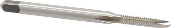 Kennametal - #3-48 UNC, 2 Flute, Bright Finish, High Speed Steel Spiral Point Tap - Plug Chamfer, Right Hand Thread, 1.81" OAL, 1/2" Thread Length, 0.141" Shank Diam, 2B Class of Fit, Series 5301 - Exact Tool & Supply