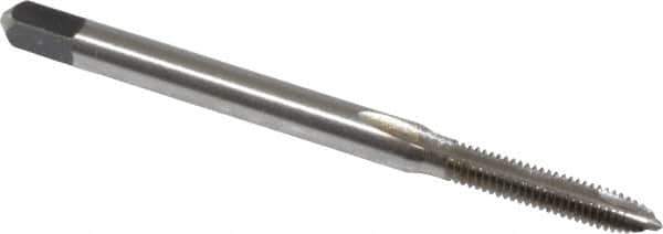 Kennametal - #4-48 UNF, 2 Flute, Bright Finish, High Speed Steel Spiral Point Tap - Plug Chamfer, Right Hand Thread, 1.88" OAL, 9/16" Thread Length, 0.141" Shank Diam, 2B Class of Fit, Series 5301 - Exact Tool & Supply