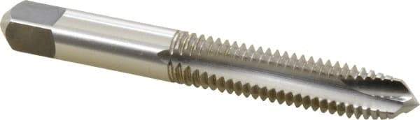 Kennametal - 3/8-16 UNC, 3 Flute, Bright Finish, High Speed Steel Spiral Point Tap - Plug Chamfer, Right Hand Thread, 2.94" OAL, 1-1/4" Thread Length, 0.381" Shank Diam, 3B Class of Fit, Series 5301 - Exact Tool & Supply