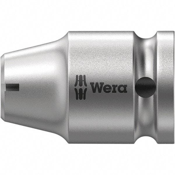 Wera - Socket Adapters & Universal Joints Type: Square-Drive to Hex Bit Adapter Female Size: 3/8 Socket Drive to 1/4 Hex - Exact Tool & Supply