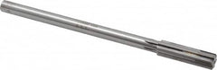 Made in USA - 0.566" Carbide-Tipped 6 Flute Chucking Reamer - Exact Tool & Supply