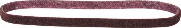Norton - 1/2" Wide x 24" OAL, Aluminum Oxide Abrasive Belt - Aluminum Oxide, Medium, Nonwoven, Series STE-VS - Exact Tool & Supply