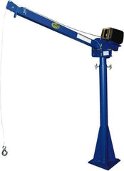 Vestil - 2,000 Lb Load Capacity, Steel Winch Operated Crane - 7' 17/64" Span - Exact Tool & Supply