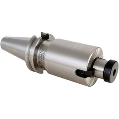 Techniks - CAT50 Taper Face Mill Holder & Adapter - 1" Pilot Diam, 2" Arbor Length - Exact Tool & Supply