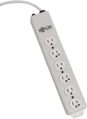 Tripp-Lite - 6 Outlets, 120 VAC15 Amps, 2' Cord, Power Outlet Strip - Keyhole, Tab Mount, 5-15 NEMA Configuration, 13.7" Strip - Exact Tool & Supply