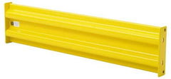 Steel King - 8-3/4' Long x 9-3/4" High, Yellow Steel Straight Standard Guard Rail - 2 Rails Accommodated, 2-5/8" Deep, 69 Lb - Exact Tool & Supply
