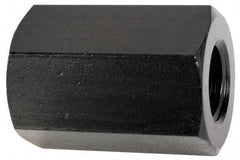 TE-CO - M24x3.00 Metric Coarse, 64mm OAL Steel Standard Coupling Nut - Black Oxide Coated, 38mm Width Across Flats - Exact Tool & Supply