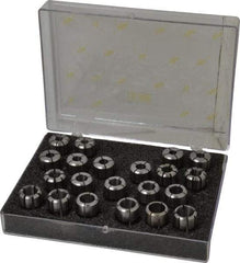 Kennametal - 21 Piece, 1/4" to 9/16" Capacity, Double Angle Collet Set - Series DA100 - Exact Tool & Supply
