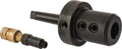 Collis Tool - 3MT Outside Taper, 1-1/4" Hole Diam, Coolant Adapter - 4.44" Projection, 8.13" OAL, Through Coolant - Exact Tool & Supply