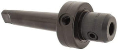 Collis Tool - 4MT Outside Taper, 3/4" Hole Diam, Coolant Adapter - 3.38" Projection, 8" OAL, Through Coolant - Exact Tool & Supply