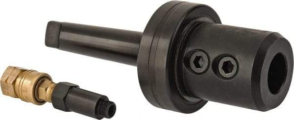 Collis Tool - 4MT Outside Taper, 1-1/4" Hole Diam, Coolant Adapter - 4-1/2" Projection, 9.13" OAL, Through Coolant - Exact Tool & Supply