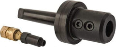 Collis Tool - 4MT Outside Taper, 1-1/4" Hole Diam, Coolant Adapter - 4-1/2" Projection, 9.13" OAL, Through Coolant - Exact Tool & Supply