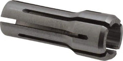 Kennametal - 1/4 Inch, 0.2188 to 1/4 Inch Collet Capacity, Series DA300 Double Angle Collet - 1 Inch Overall Length, 3/8 Inch Overall Diameter, 0.001 Inch TIR - Exact Tool & Supply