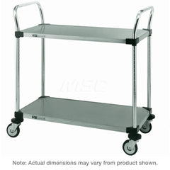 Metro - Carts; Type: Utility ; Load Capacity (Lb.): 375.000 ; Number of Shelves: 2 ; Width (Inch): 24 ; Length (Inch): 36 ; Height (Inch): 39 - Exact Tool & Supply