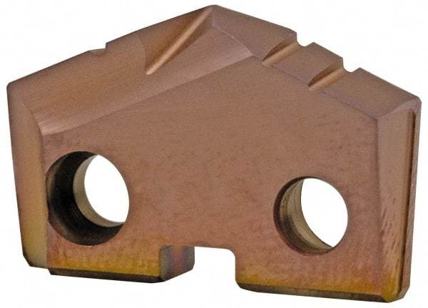 Allied Machine and Engineering - 4-1/4" Diam x 7/16" Thick, Seat Code 8, 144° Included Angle Spade Drill Insert - AM200 Coated, Cobalt, Grade Super Cobalt, Series GEN2 T-A - Exact Tool & Supply